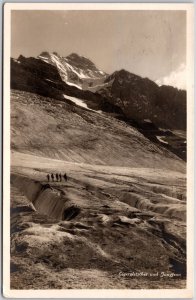 1932 Eigergletscher Und Jungfrau Switzerland Real Photo RPPC Posted Postcard