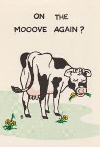 On The Mooove Again? - Animal Cow Humor