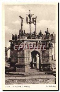 Postcard Old Calvary Pleyben Finistere