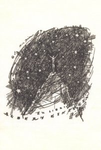 Albert Einstein WW1 1917 Art Doodle Book Bookplate Postcard