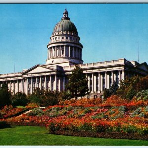 c1950s Salt Lake City UT State Capitol Wasatch Foothills Valley Landscaping A229