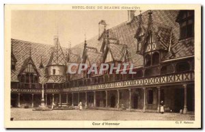 Old Postcard Hotel Dieu De Beaune Court & # 39Honneur