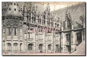 Old Postcard Rouen Courthouse Facade Street To the Jews Judaica