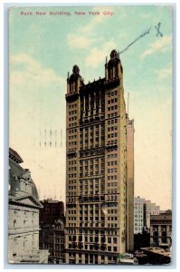 1911 View Of Park Row Building New York CIty New York NY Antique Postcard