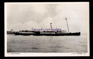 f1329 - P&A Campbell Paddle Steamer - Ravenswood  , built 1891 - postcard