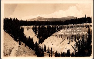 RPPC Mt Mazama Oregon Crater Lake National Park Real Photo Postcard c1920 KC5