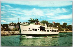 The New Motor Ship Beaver Islander Passenger and Car Ferry Postcard