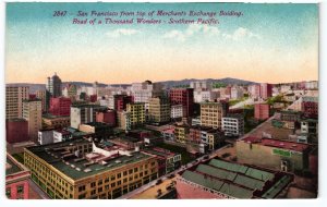 13749 View of San Francisco, California - A Southern Pacific Railroad Post Card