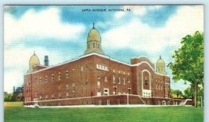 ALTOONA, Pennsylvania PA ~ Shriners JAFFA MOSQUE Fraternal c1940s Postcard