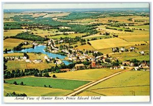 1974 Aerial View of Hunter River Prince Edward Island Canada Postcard 