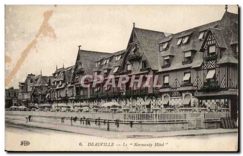 Old Postcard Deauville The Normandy Hotel