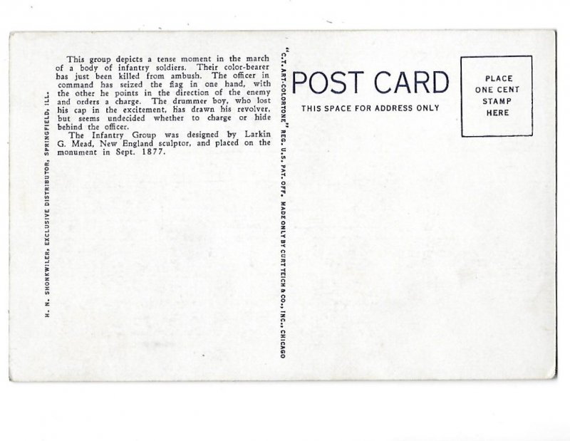 The Infantry Group War Monument on Lincoln Monument Springfield Illinois