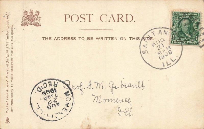 Vintage Indianapolis Terminal Traction Co. Station Postcard 1906