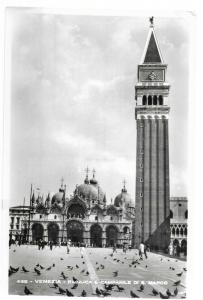 Italy Venezia Venice Basilica e Campanile di San Marco RPPC 01.17