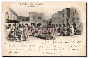 Algeria Biskra Constantine Old Postcard The march