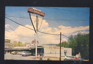 MANITOU SPRINGS COLORADO UTE TRADING POST VINTAGE ADVERTISING POSTCARD