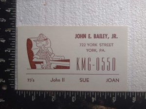 Postcard - John E. Bailey, Jr. - York, Pennsylvania