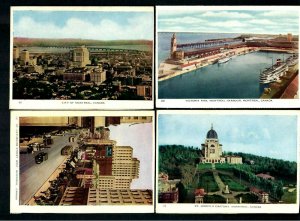 CAq 4 pcs. Montreal  City Victoria Harbor, St. Catherine St. Trolley Bus Auto's