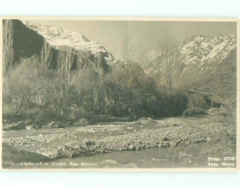 old rppc NICE VIEW Los Andes - Valparaiso Chile i3239