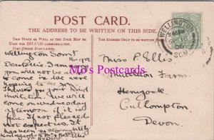 Genealogy Postcard - Ellis, Shuttleton Farm, Hemyock, Cullompton, Devon GL3459