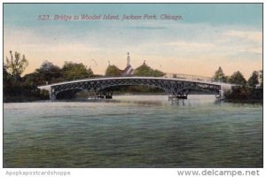 Illinois Chicago Bridge To Wooded Island Jackson Park