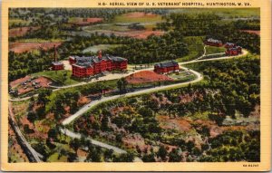 West Virginia Huntington U S Veterans' Hospital Aerial View 1946 Curteich