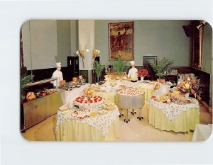 Postcard Smorgasbord Served in Dining Room Americus Hotel Allentown Pennsylvania