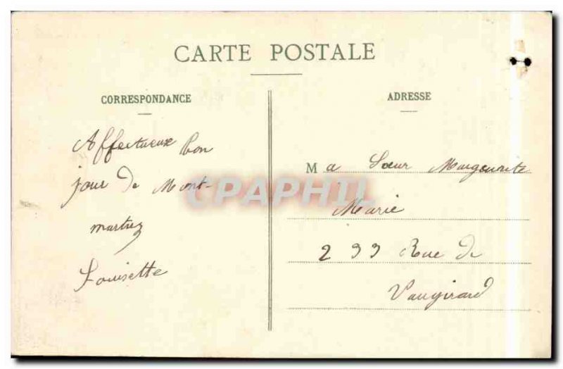 Old Postcard Paris Montmartre Sacre coeur Basilica