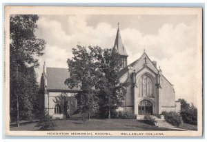 c1920 Houghton Memorial Chapel View Wellesley College Massachusetts MA Postcard