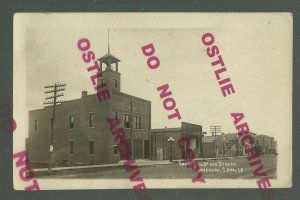 Flandreau SOUTH DAKOTA RPPC 1919 MAIN STREET nr Brookings Colman Elkton Trent