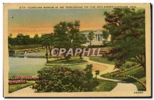 Postcard Old Cleveland Museum Of Art Overlooking The Fine Arts Garden Clevela...