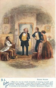 Tuck Postcard Dickens Centenary Series 6051 Bleak House Chapter Skimpolk VI PHIZ