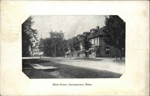 Georgetown Massachusetts MA Main St. c1900s-10s Postcard