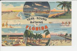 FL LN Florida Greetings from Year Round Bathing