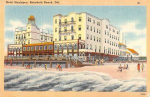 Rehoboth Beach Delaware birds-eye view Hotel Henlopen vintage pc CC454