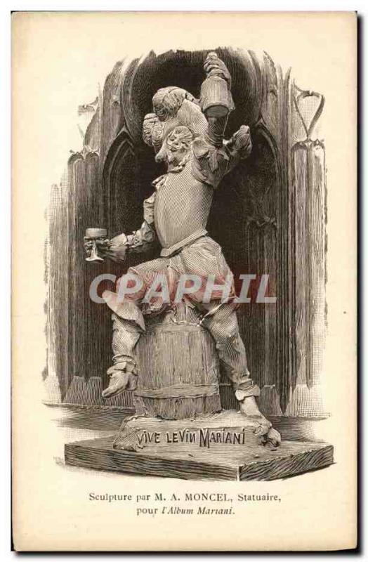 VINTAGE POSTCARD Fantaisie Lives the wine Mariani Moncel