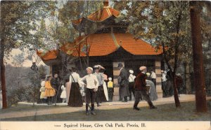 J43/ Peoria Illinois Postcard c1910 Squirrel House Glen Oak Park  276