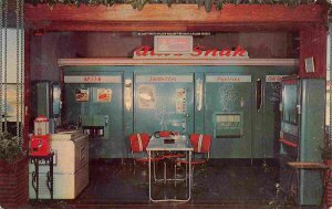 Auto Snak Vending Machine Brooks Motor Co Norton Kansas postcard