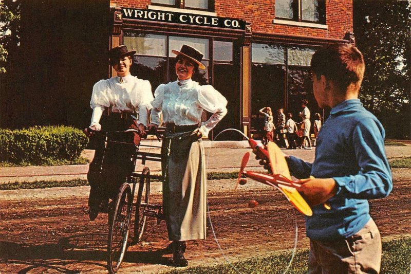 WRIGHT BROTHERS BICYCLE SHOP Greenfield Village, Dearborn, MI Vintage Postcard