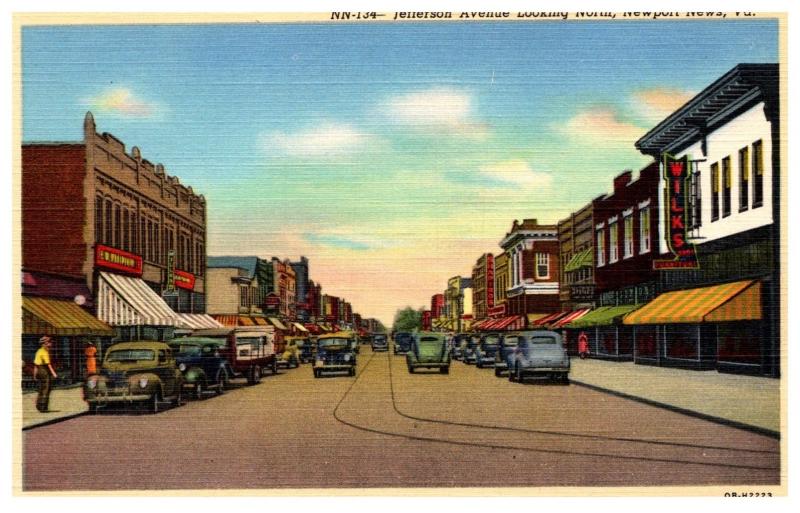 Virginia  Newport News , Jefferson Avenue looking North