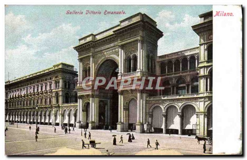 Old Postcard Galleria Vittorio Emanuele Milano