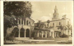 Winter Park FL Annie Russell Theatre c1930s Real Photo Postcard