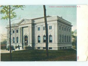 Unused Pre-1907 PUBLIC LIBRARY Schenectady New York NY n5323