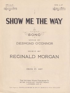 Show Me The Way Reginald Morgan Olde Sheet Music