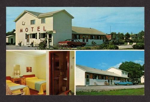 NB White Swan Motel ST STEPHEN NEW BRUNSWICK POSTCARD