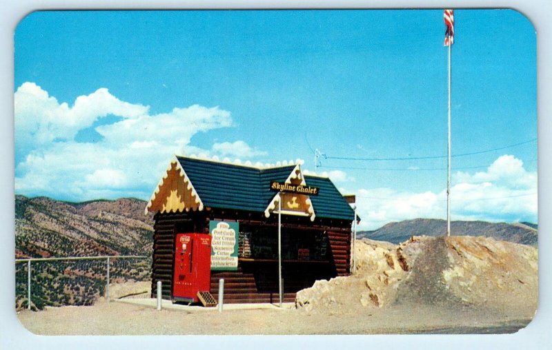 CANON CITY, Colorado CO ~ Roadside SKYLINE CHALET Coke Machine 1950s   Postcard