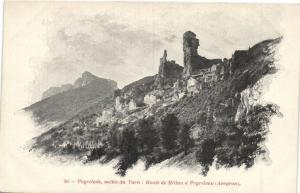 CPA PEYRELADE vallée du Tarn Route de MILLAU a PEYRELEAU (161265)
