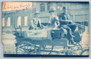 RPPC  Pleasanton  California  Horse and Buggy  Postcard