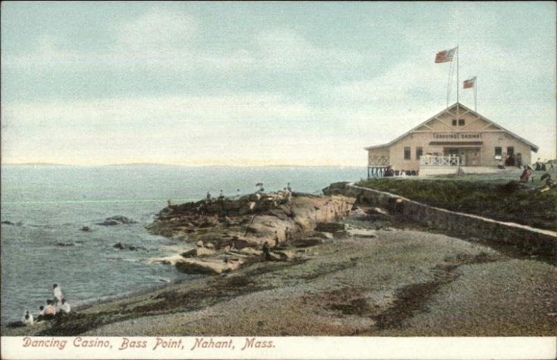 Nahant MA Bass Point Dancing Casino c1905 Postcard