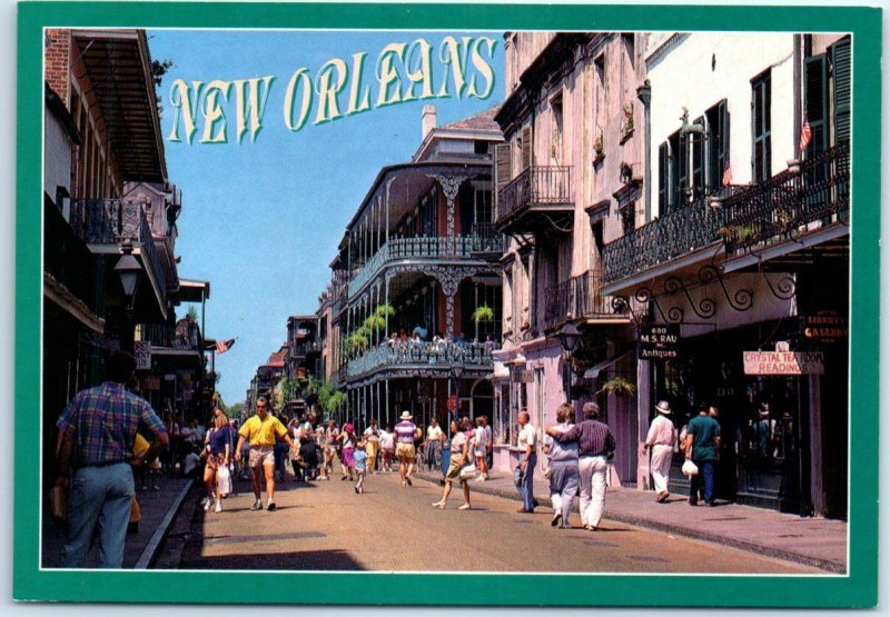 Postcard - Royal Street Mall in French Quarter - New Orleans, Louisiana